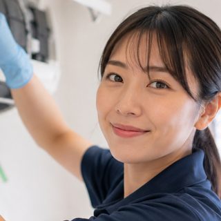 女性の作業スタッフ